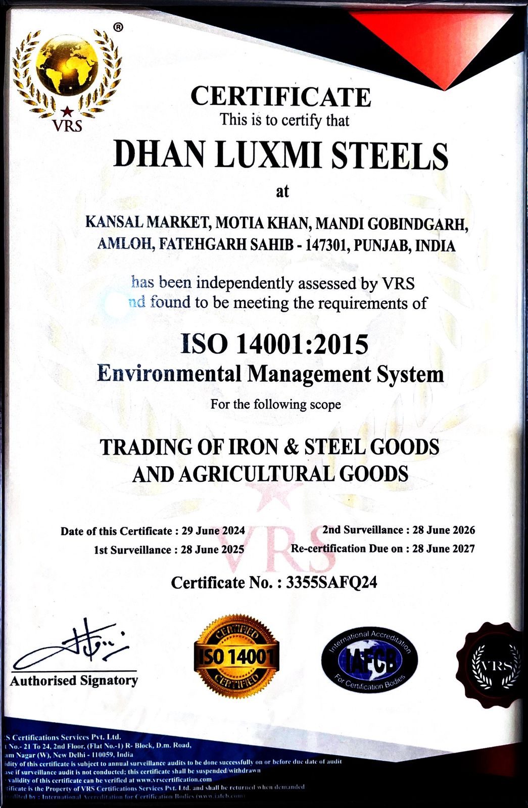ISO Certified